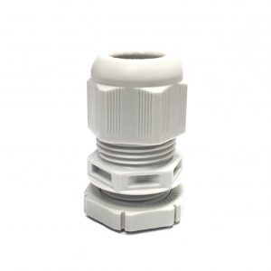 20mm Cable Gland With Locknut Grey (Pack of 10) - Image 1