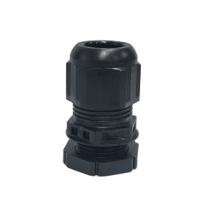 20mm Cable Gland With Locknut Black - Image 1