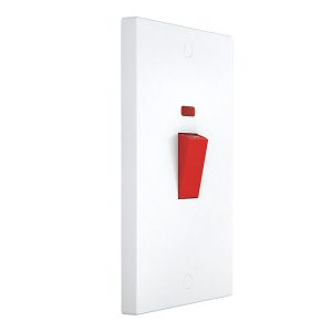 2 Gang 45A Double Pole Switch with Neon