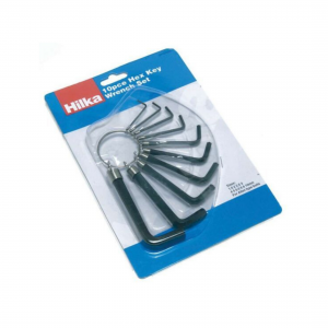 10 pce Hex Key Set Metric