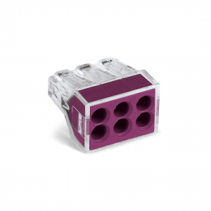 Wago 6 Conductor PUSH WIRE® Connector (Box of 50) - Image 1
