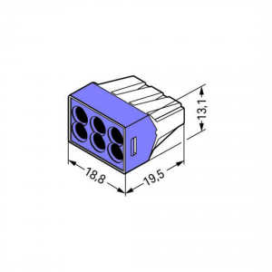 Wago 6 Conductor PUSH WIRE® Connector (Box of 50) - Image 2