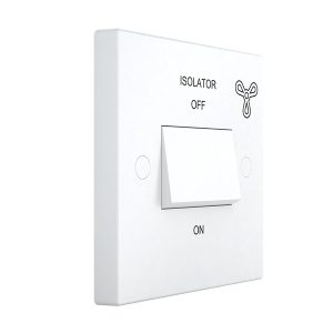 1 Gang Triple Pole 10A Fan Isolator Switch