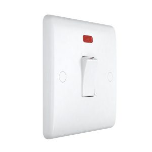 20A Double Pole Switch with Neon (Smooth Edge) - Image 1