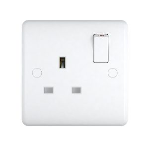 1 Gang 13A Switched Socket (Smooth Edge) - Image 2