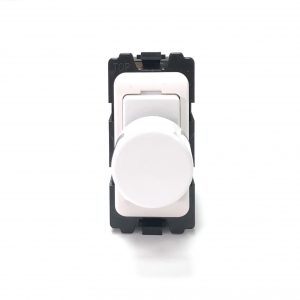 400W 2 Way Push Dimmer Grid Module White