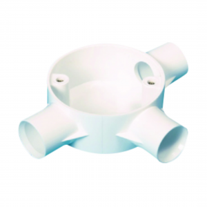 20mm 3 Way Tee Box White