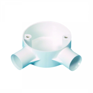 25mm 2 Way Angle Box White - Image 1