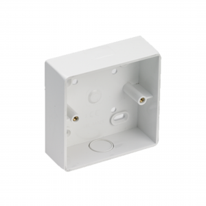 1 Gang 32mm Round Corner PVC Pattress Universal Entry - Image 1