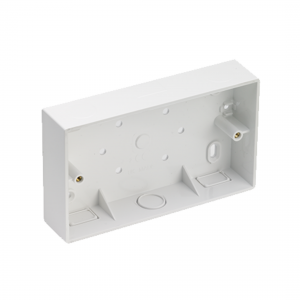 2 Gang 32mm PVC Pattress Universal Entry
