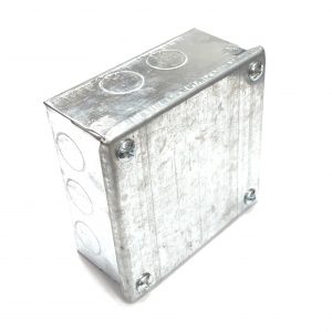 4 x 4 x 2" Galvanised Adaptable Box
