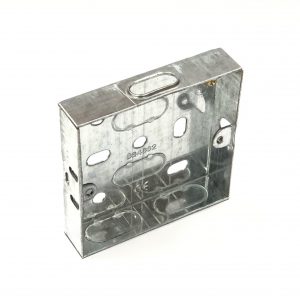 1 Gang 16mm Galvanised Metal Box
