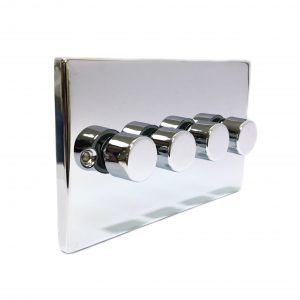 4 Gang 2 Way Dimmer – Polished Chrome (Decorative Range)