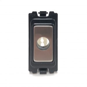 Flex Outlet Grid Module Brushed Chrome