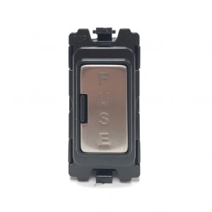 Fuse Holder Grid Module Brushed Chrome