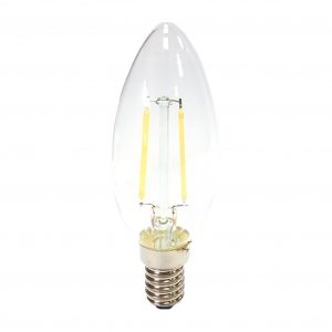 2W SES LED Filament Candle Lamp 6500K