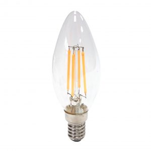 4W SES LED Filament Candle Lamp 3000K