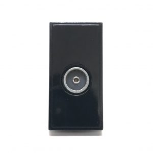 Euro Module Female TV Outlet Black