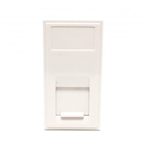 Euro Module RJ45 CAT5e White - Image 1