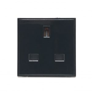 Euro Module 13A Socket Black