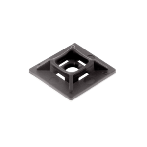 Black 25mm 2 Way Cable Tie Base (Pack of 100)