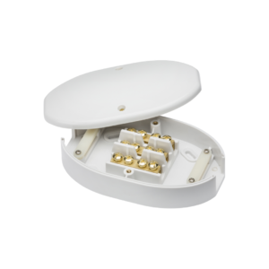60A 3 Terminal Junction Box White