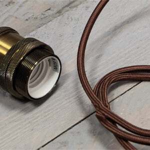 Vintage Quad E27 Pendant 1.8M Antique Brass - Image 5
