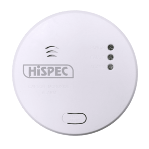 Hispec Mains Interconnectable Fast Fix Carbon Monoxide Detector With 10yr Rechargeable Lithium Battery Backup