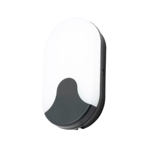 Turus 15W LED CCT Oval Bulkhead IP65 Black