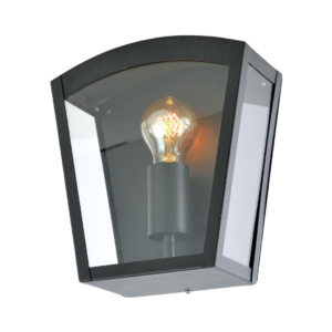 Artemis Curved Box Lantern Black IP44
