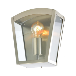 Artemis Curved Box Lantern Stainless Steel IP44