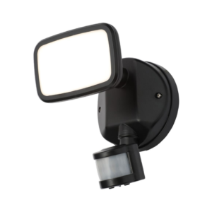 Lynn PIR Security Spotlight Black IP65
