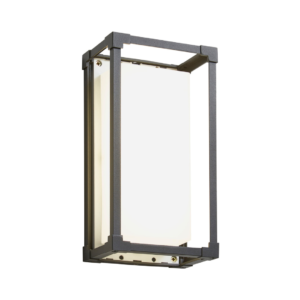 Pessac 18W LED Frame Wall Light Black IP54
