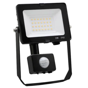 20W Comet PIR Floodlight 4000K IP65 Black