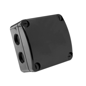 Q-NECT 85x85x52mm IP66 Weatherproof Enclosure - Black - Image 1