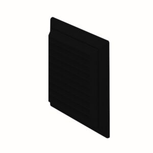 100mm (4") Fixed Grille Black
