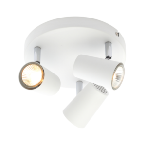 Harvey 3 Light Plate Spotlight White