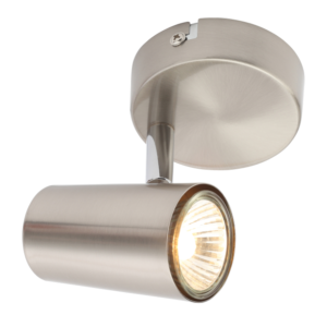 Harvey Single Spotlight Satin Nickel