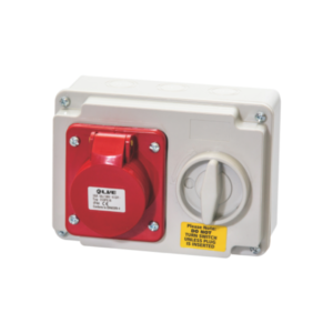 32A 3P+N+E Wall Mounted Socket With Interlock