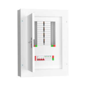 Live 8 Way Three Phase Board c/w 125A Main Switch Incomer & SPD - Image 1